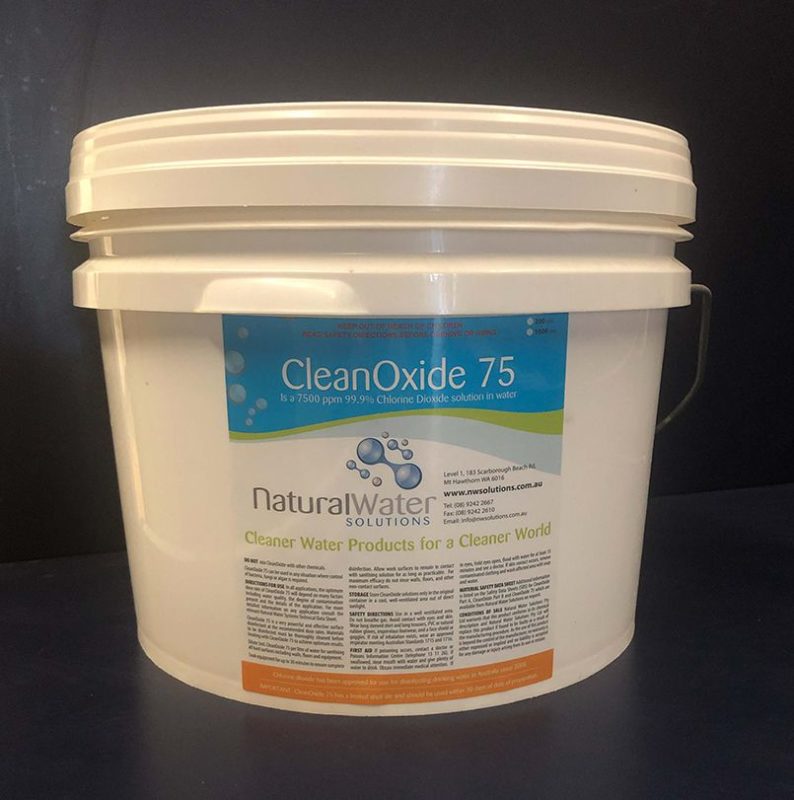 Chlorine dioxide commercial tablets tub